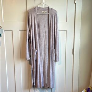 The Loft Long Purple Cardigan